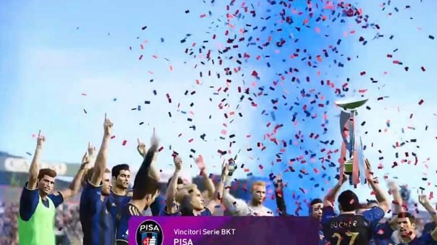Il Pisa alza il trofeo virtuale Besports