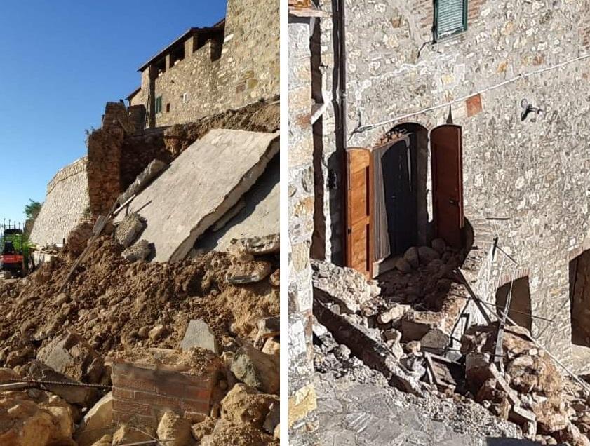 Le mura crollate a Cana