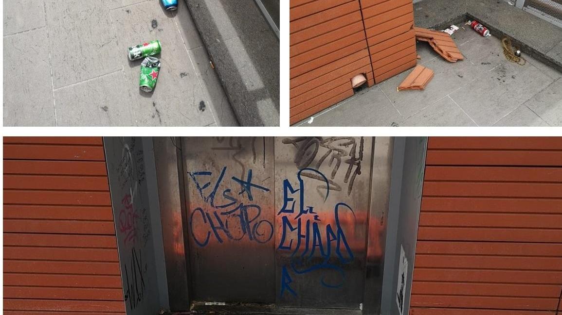 Anche l’ascensore fuori uso alla Sesta Porta, ormai bivacco di tossicodipendenti