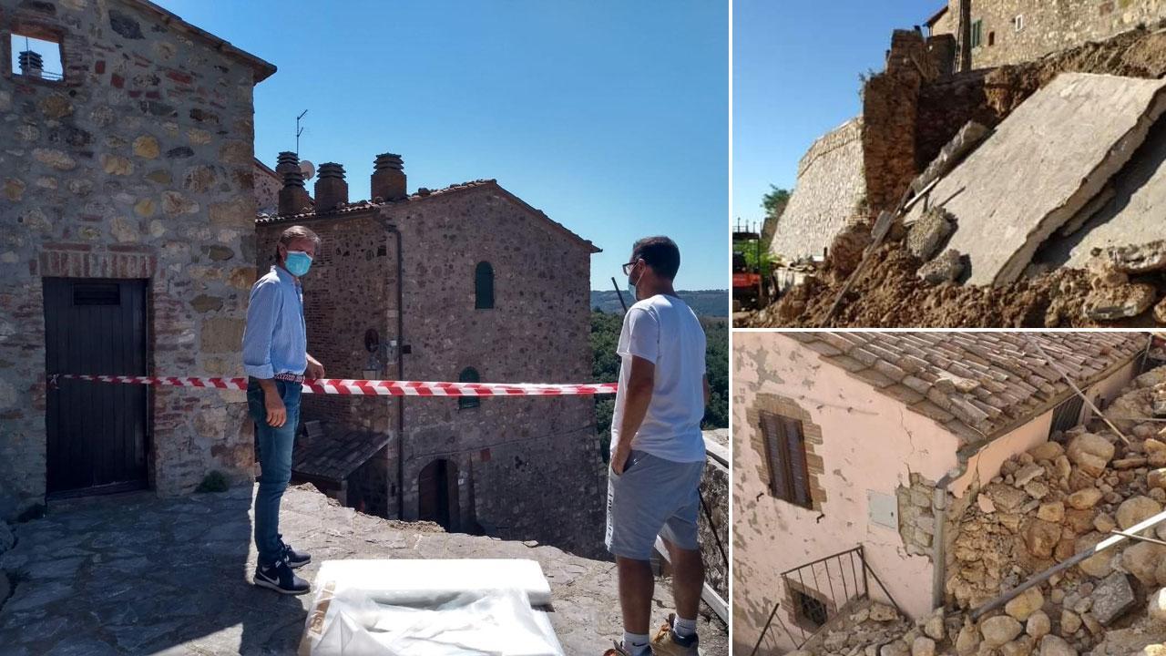 Ore 17,30: un boato scuote il paese di Cana. Si sbriciolano (di nuovo) le mura medievali 