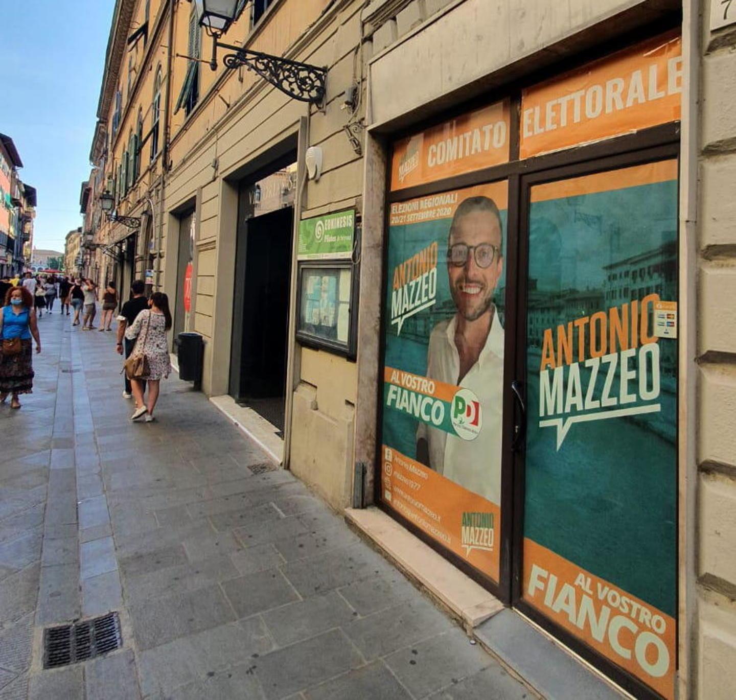 Mazzeo inaugura in Corso Italia il comitato elettorale