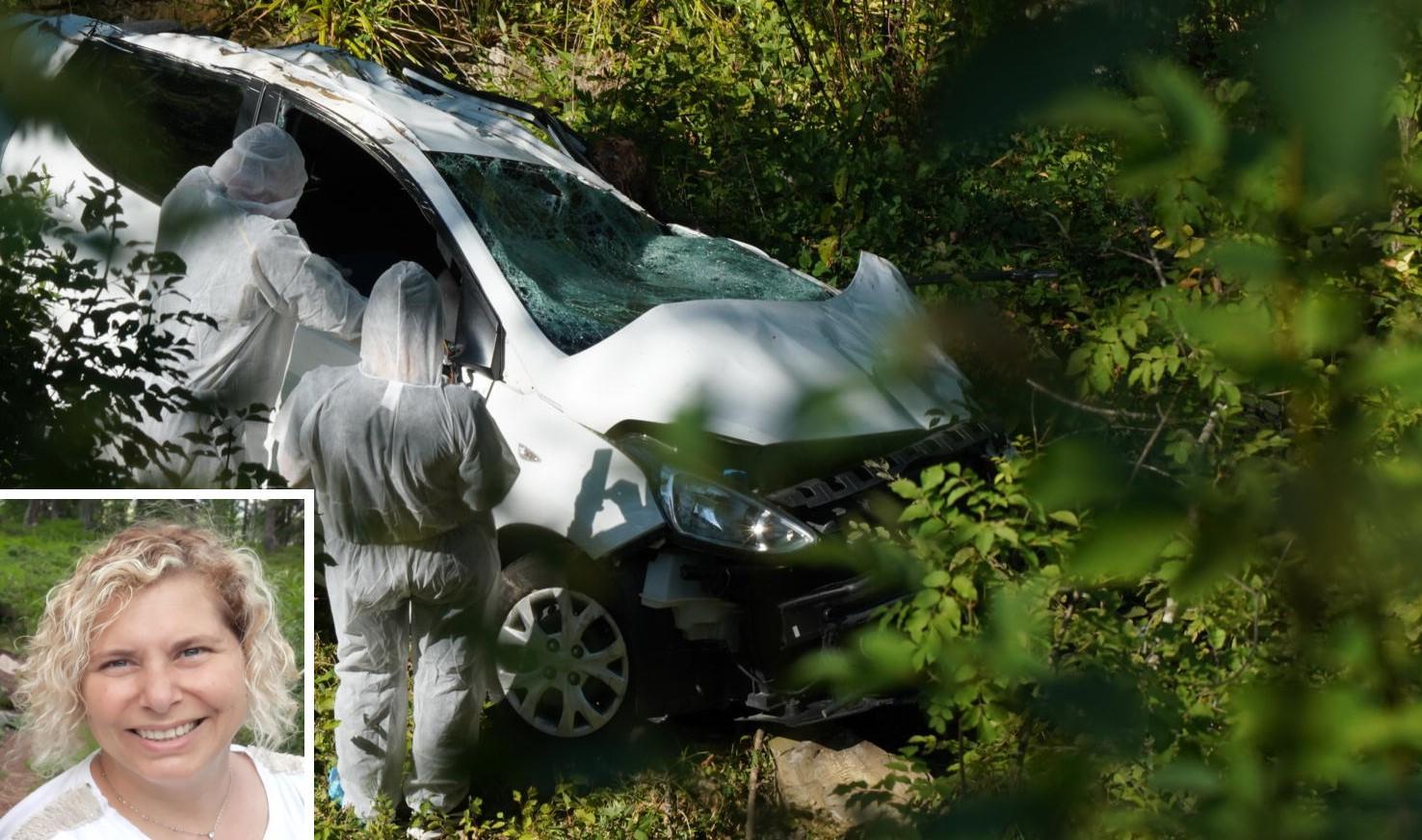 L'auto dell'educatrice scomparsa e, nel riquadro, Simona Bimbi (Foto Franco Silvi)