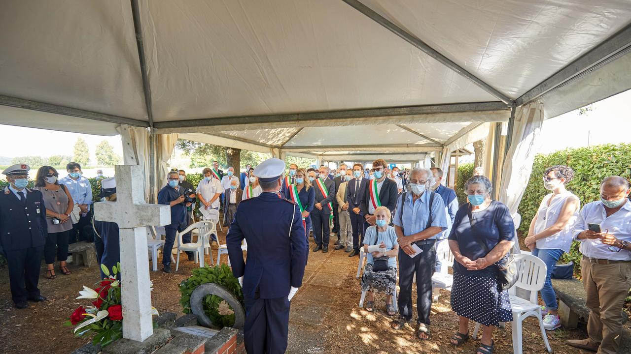 Commemorazione per le vittime dell’eccidio del Padule a Stabbia nel giardino della Meditazione, Andrea Migliavacca (Foto Carlo Sestini)