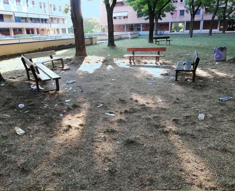 Cittadini maleducati abbandonano i rifiuti al parco “I Carpini” 
