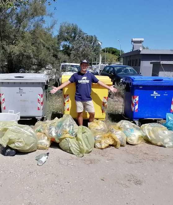 Cimitan in spiaggia contro rifiuti e degrado 