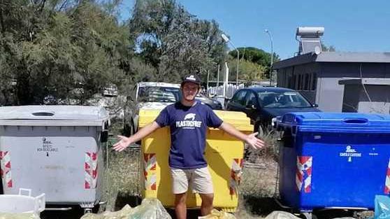 Cimitan in spiaggia contro rifiuti e degrado