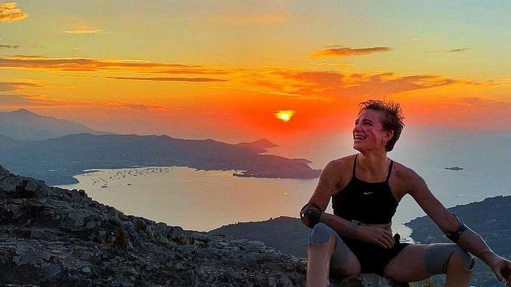 Bebe Vio e il tramonto che fa felice un’isola