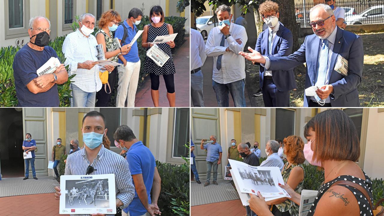 Presentate le raccolte delle foto storiche al prefetto e ai sindaci in visita alla redazione