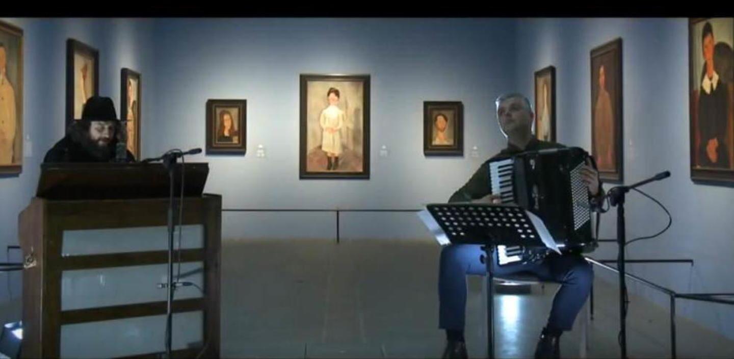 Magica notte al Museo con la bambina azzurra e gli amici di Modì nel video di Capossela 