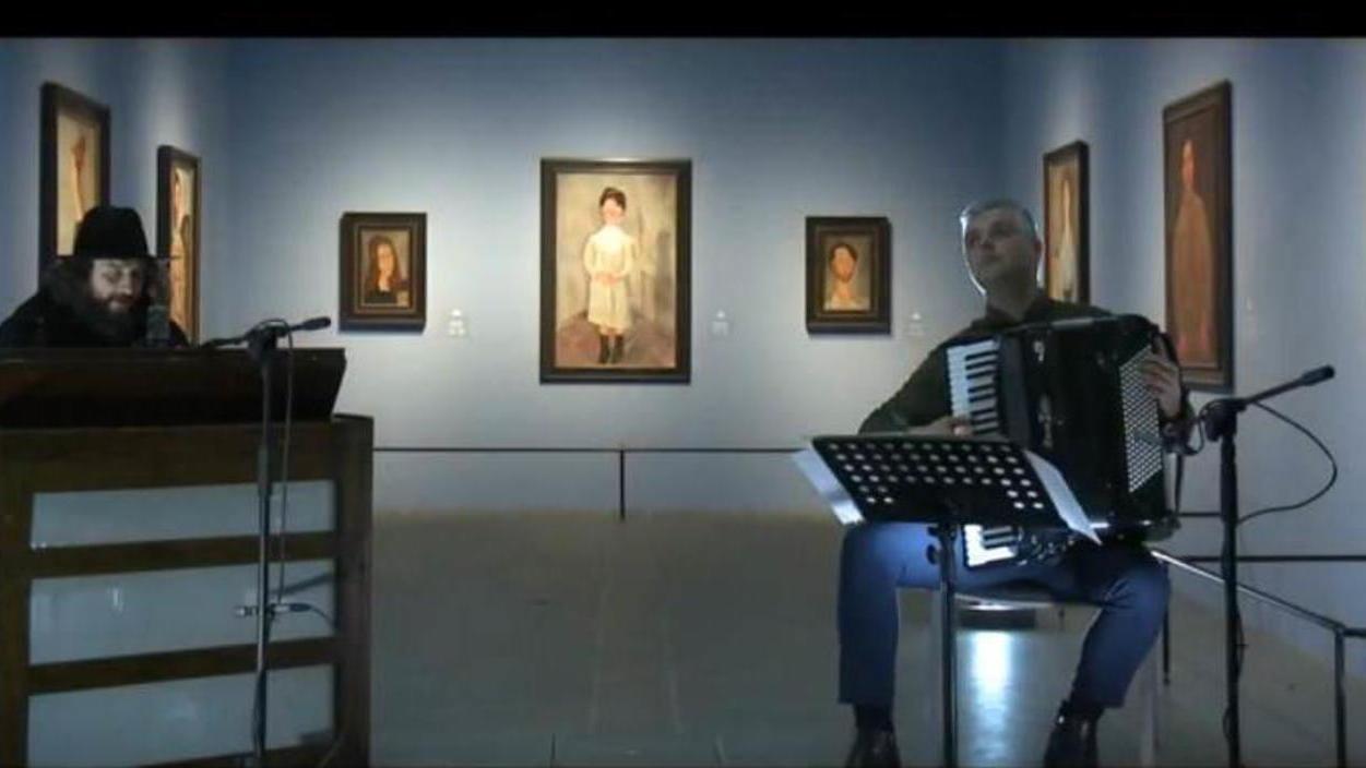 Magica notte al Museo con la bambina azzurra e gli amici di Modì nel video di Capossela