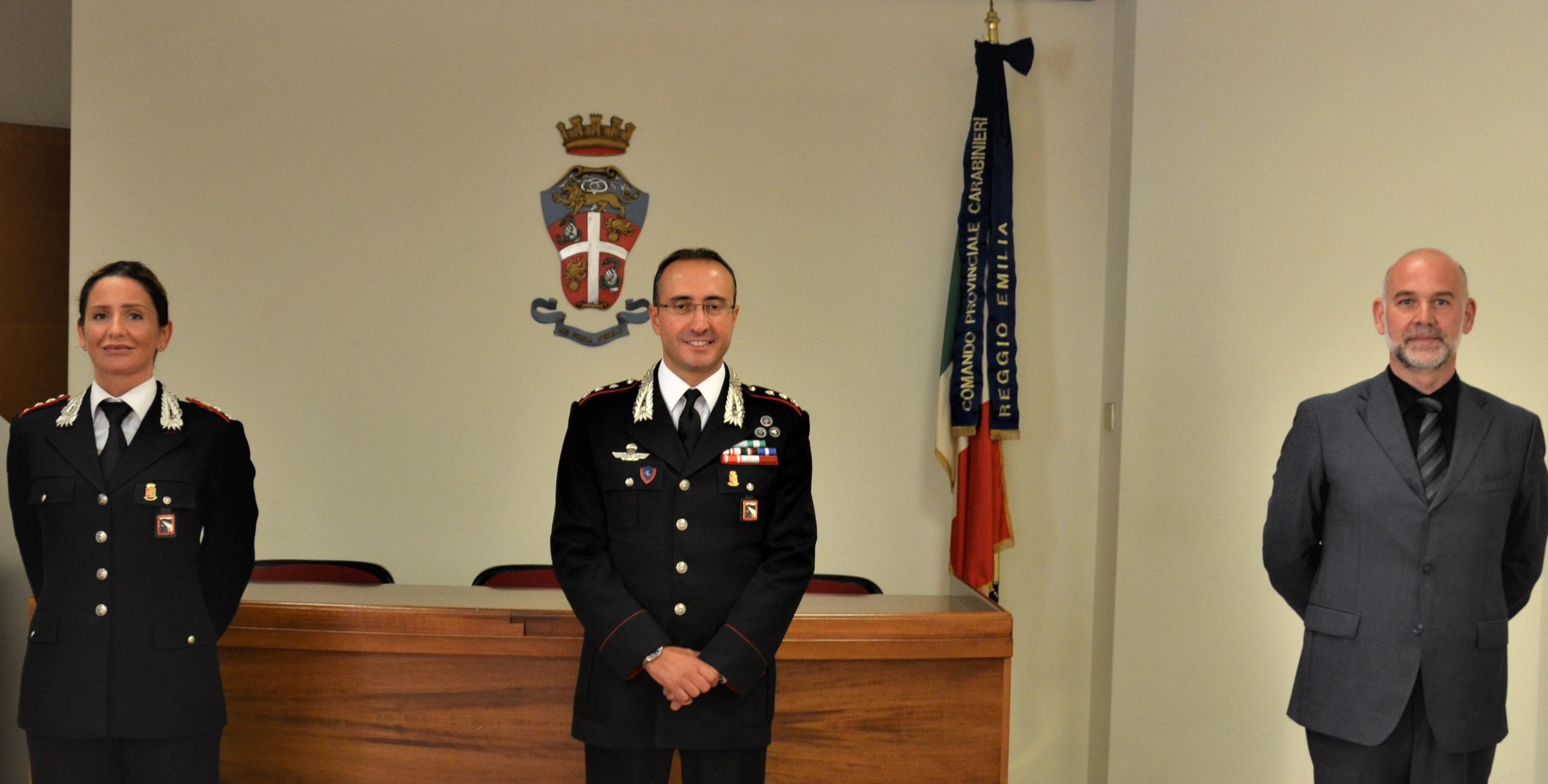 Il tenente colonnello Bosini e il capitano Di Rocco lasciano l'Arma di Reggio Emilia
