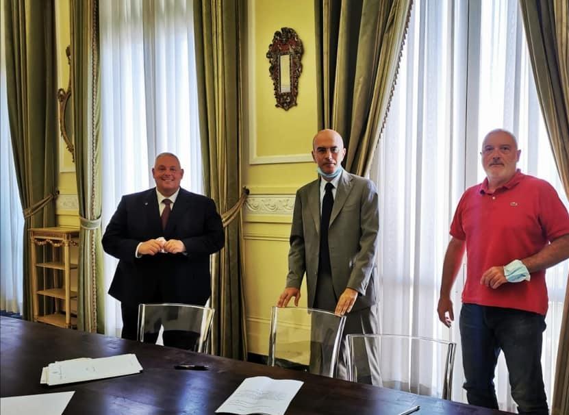 Da sinistra Antonfrancesco Vivarelli Colonna, Fabio Marsilio, Luca Verzichelli