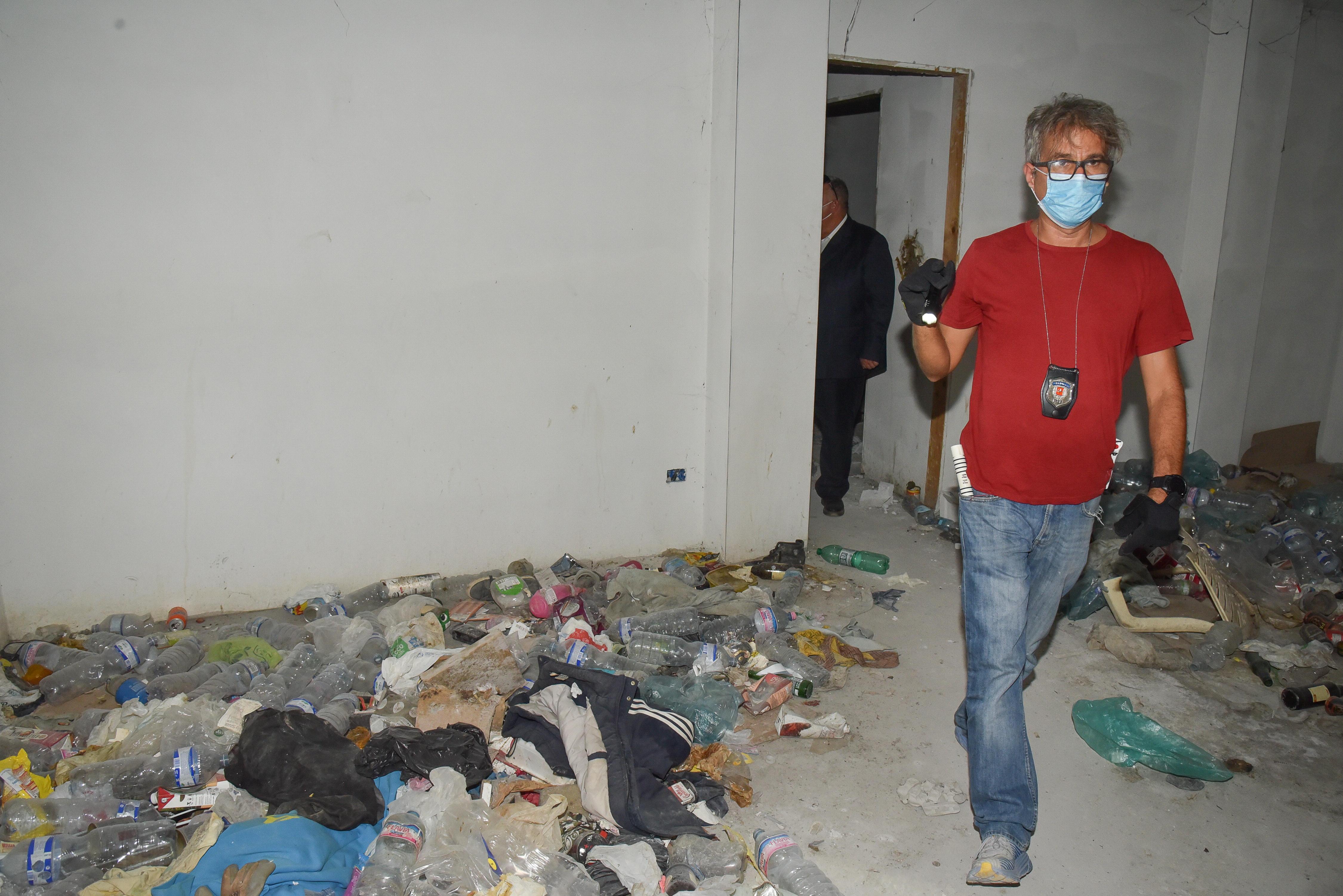 Lo sgombero del 28 agosto (Foto Agenzia Bf)