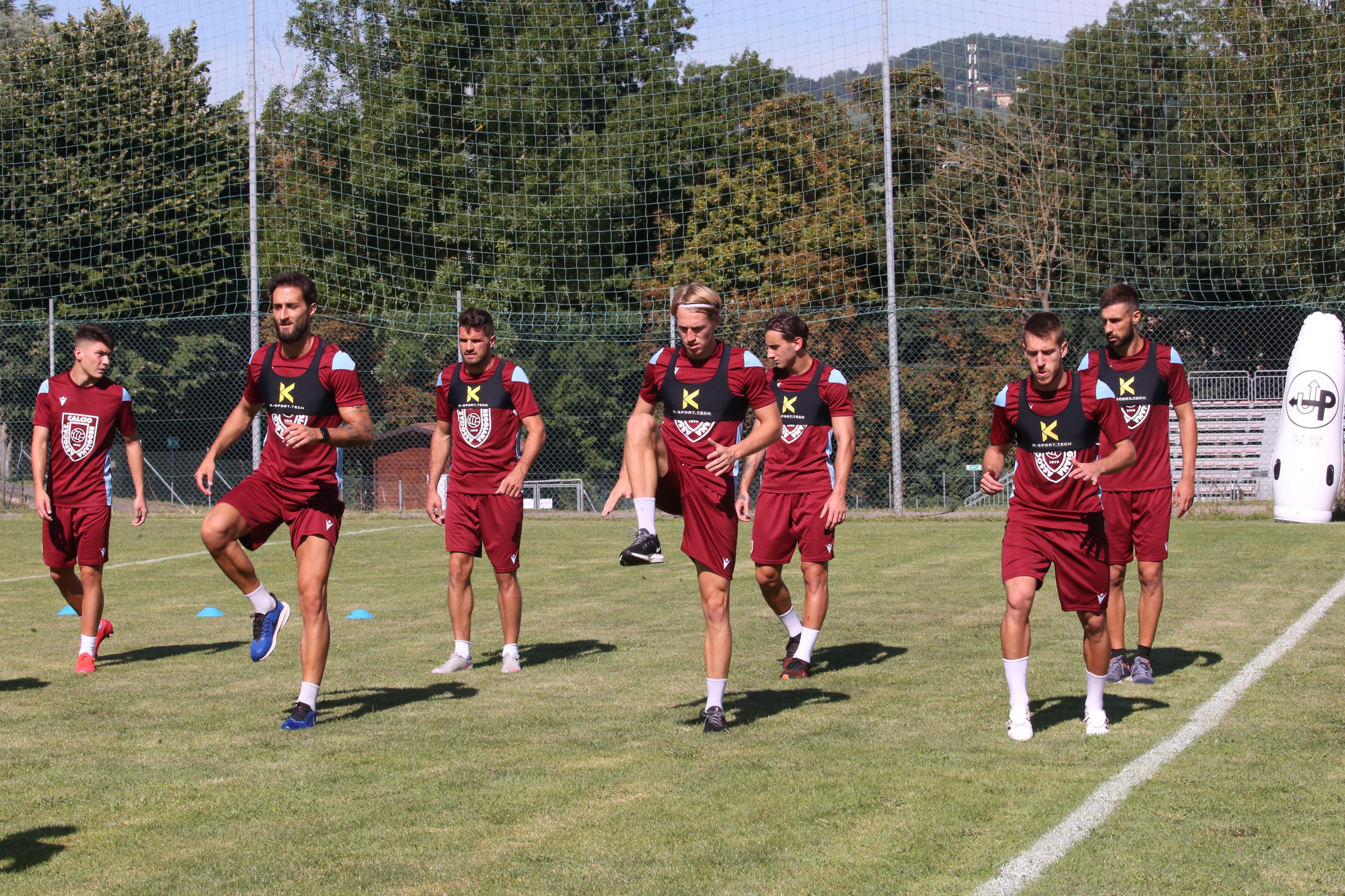 La Reggiana  di Massimiliano Alvini si allena a Carpineti
