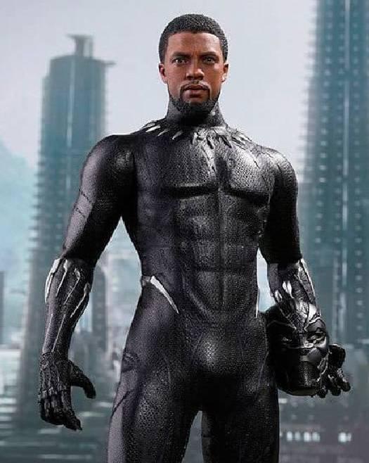 Chadwick Boseman nei panni di Black Panther