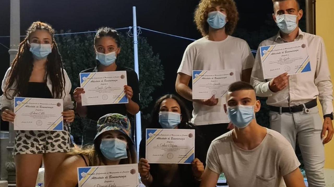 Un attestato ai volontari per i servizi nell’era Covid