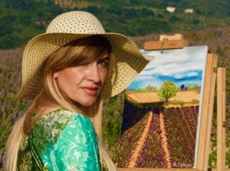 La pittrice Fornaini espone a Courmayer