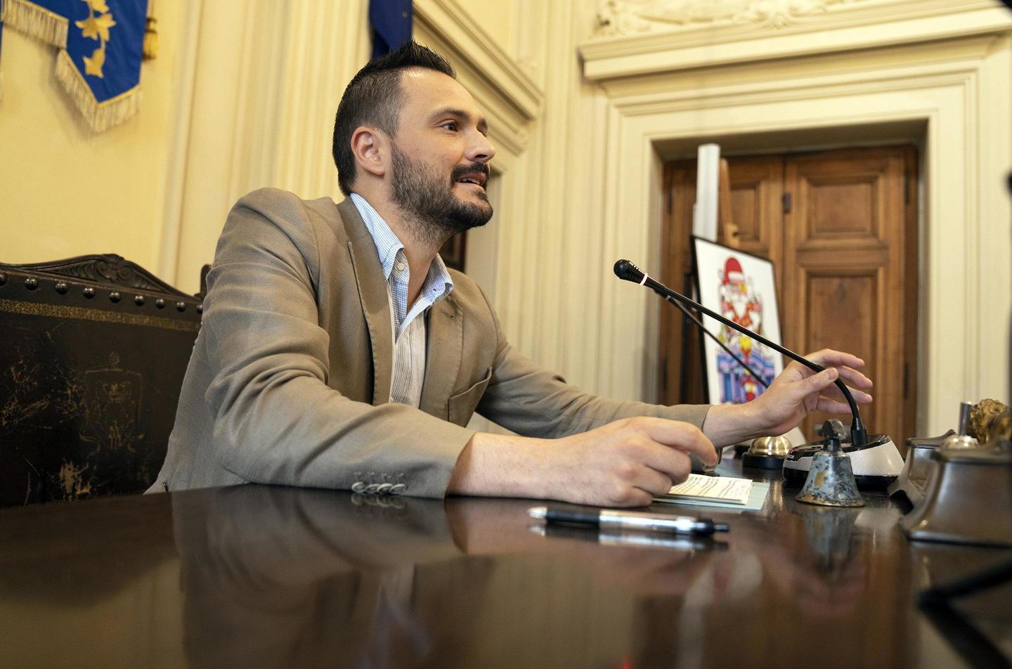 il sindaco Luca Baroncini