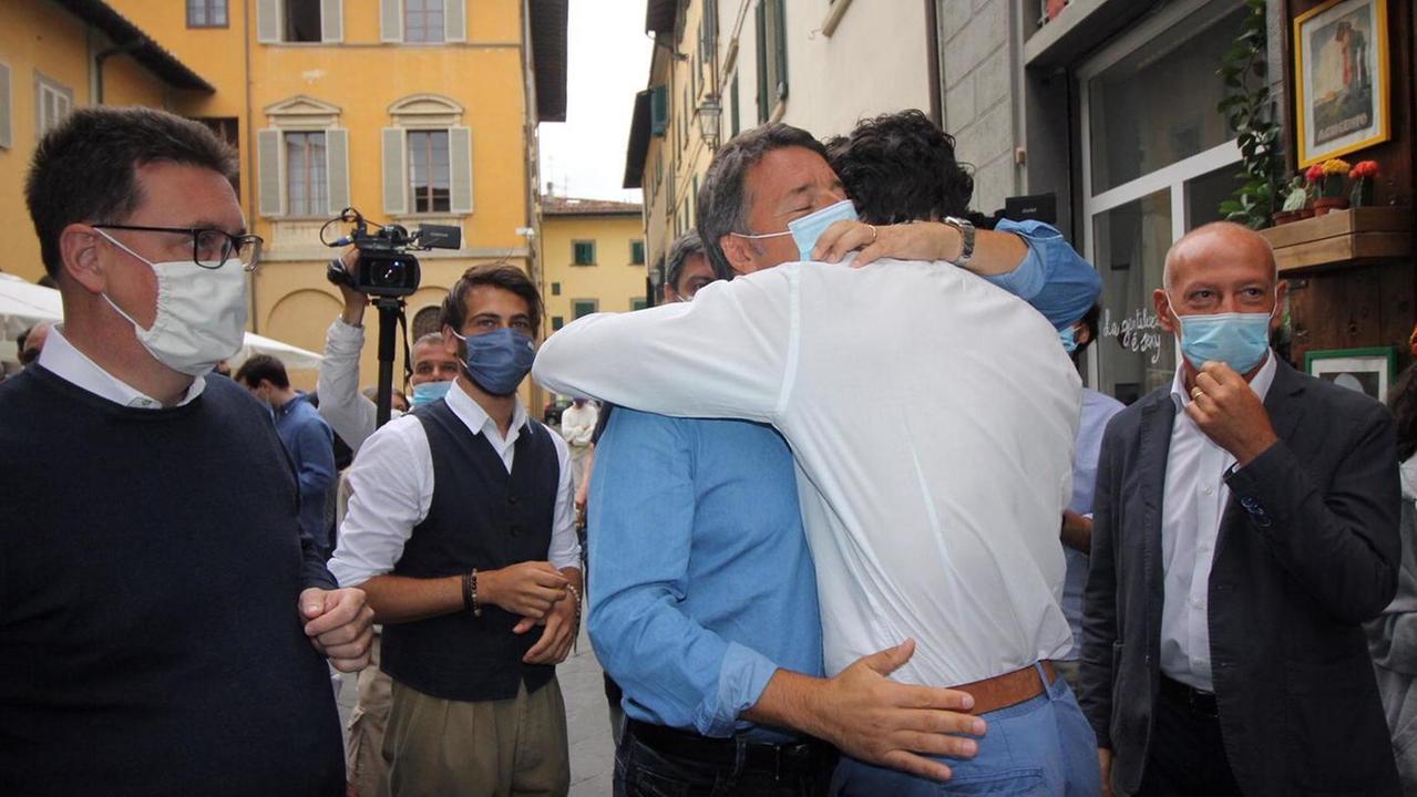 Renzi, siparietto con Biffoni «Stavi bene in Parlamento»