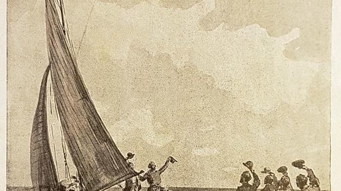 l'imbarco di Cala Martina da una stampa del primo ’900