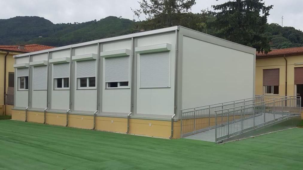 Pronte a Ripa le due aule nei moduli prefabbricati