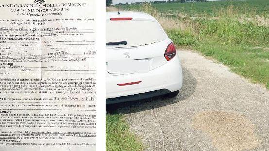 Copparo, si ferma in aperta campagna a fare pipì e si becca una multa di oltre 3.300 euro
