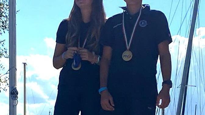 Doppio podio sul Trasimeno per il #garnellsailingteam Battisti e Pelosi alla grande