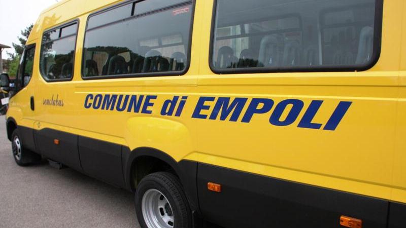 Una scuolabus del Comune di Empoli