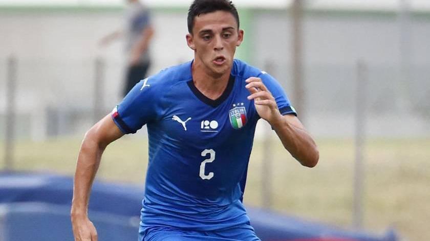 Gabriele Zappa con la maglia della under 20