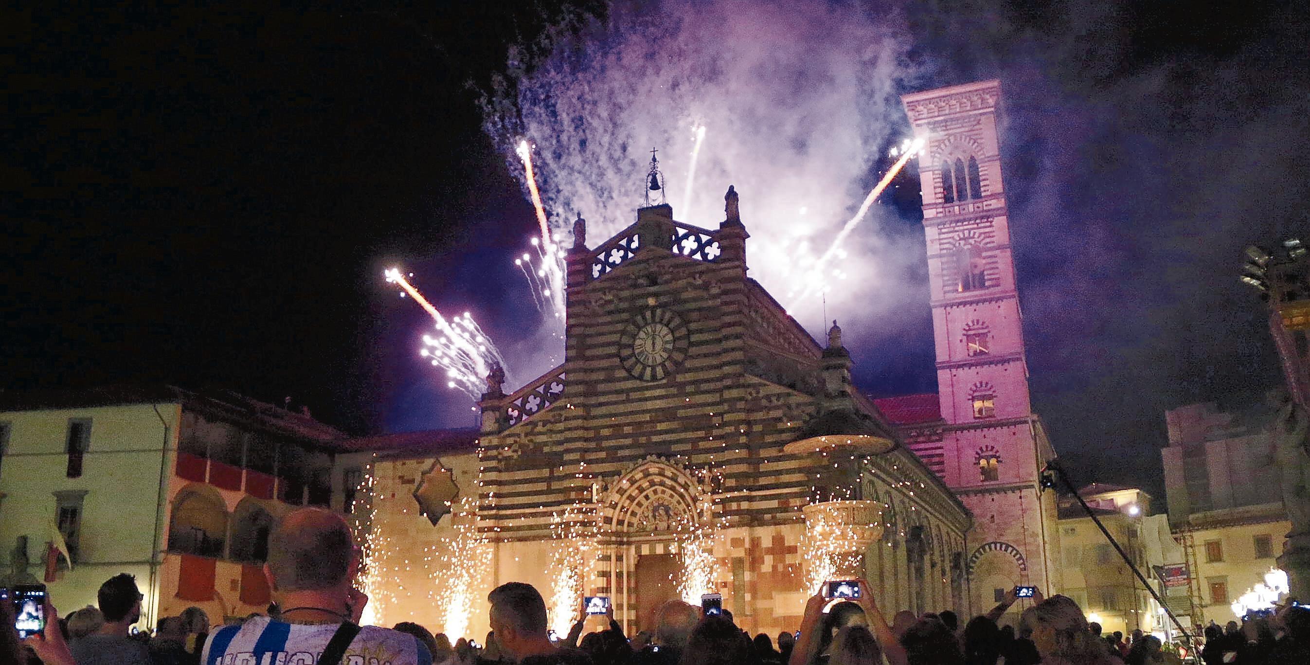 Lo spettacolo pirotecnico dal Duomo l'8 settembre di due anni fa