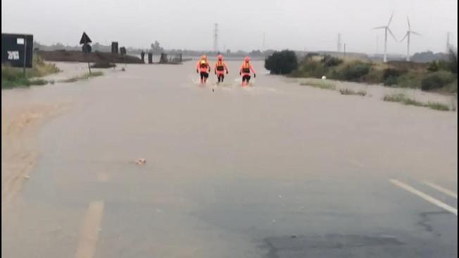Maltempo: bomba d'acqua sul Cagliaritano, tracina un rio