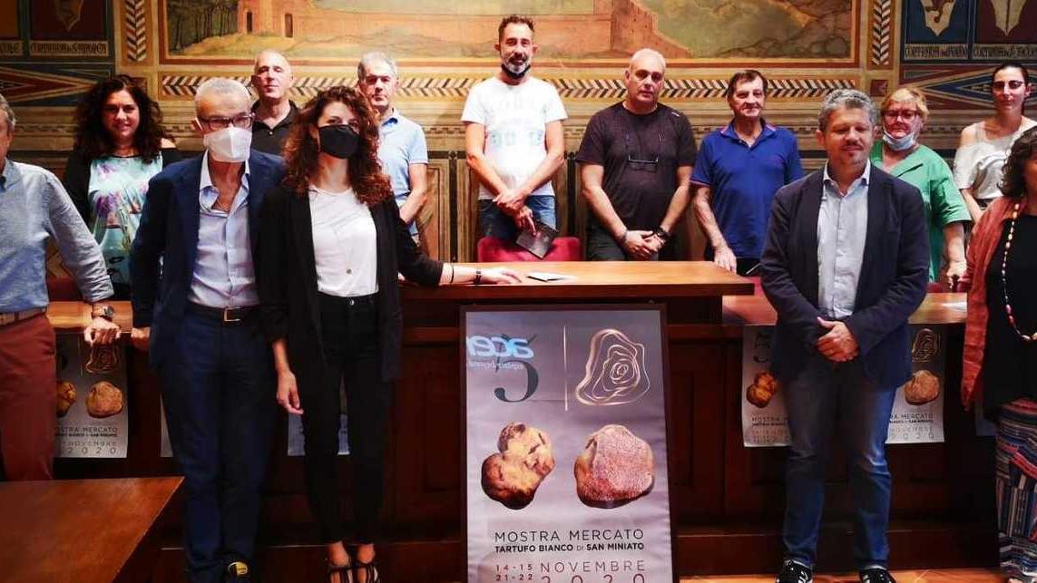 La presentazione in sala consiliare a San Miniato della cinquantesima Mostra mercato del tartufo