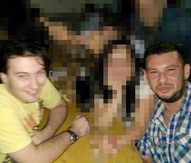 A sinistra Danny Scotto con la vittima Giuseppe Marchesano