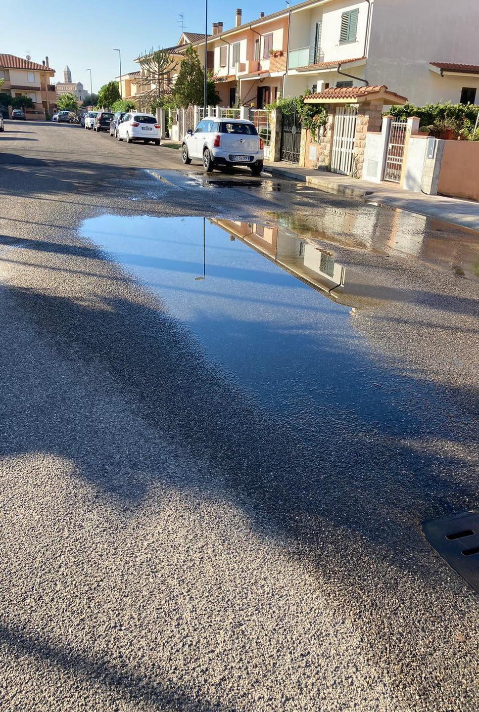 Perdita d’acqua da una ventina di giorni