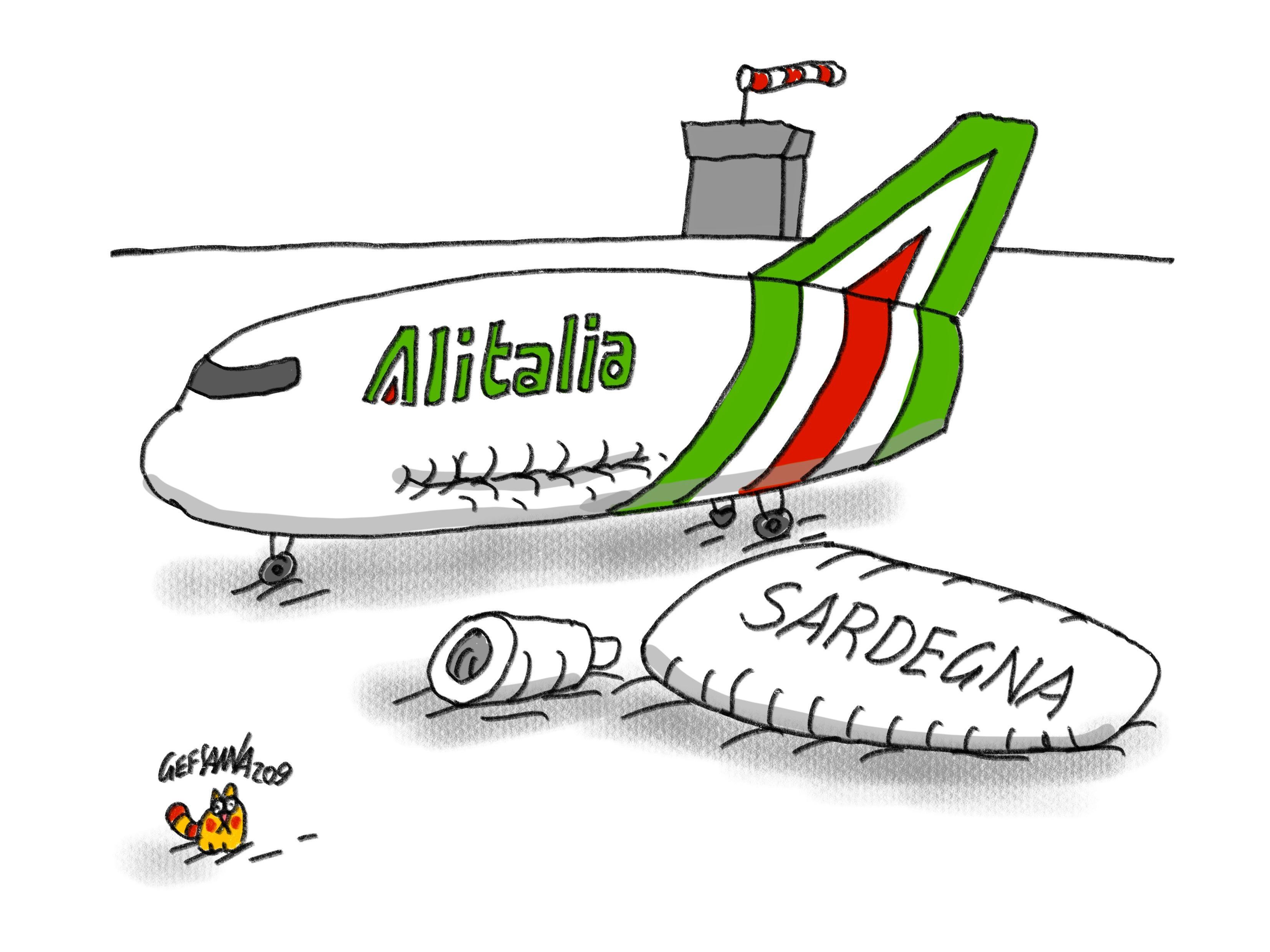 La vignetta di Gef - Dal 24 ottobre stop alla continuità territoriale