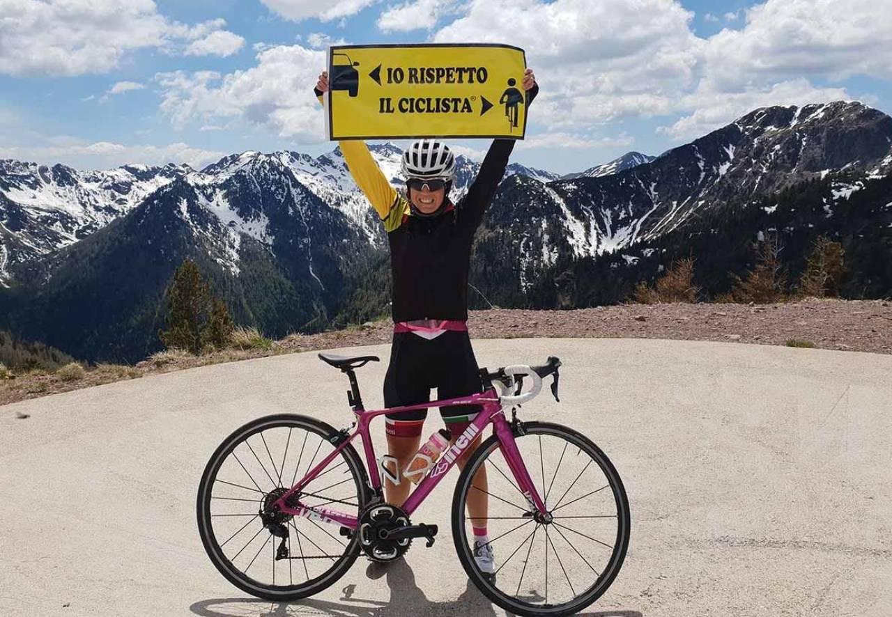 La ciclista Paola Gianotti