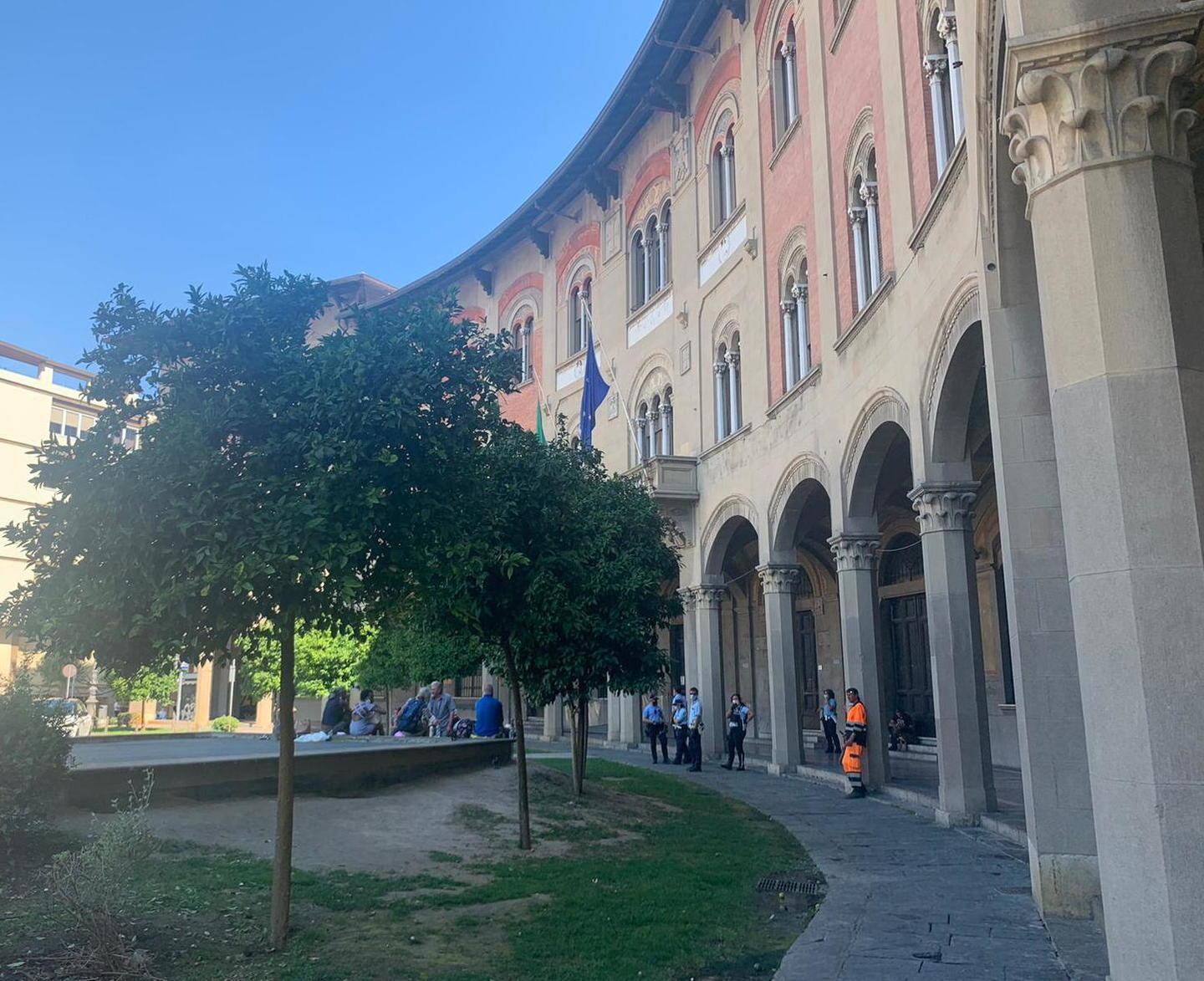 La zona dei loggiati