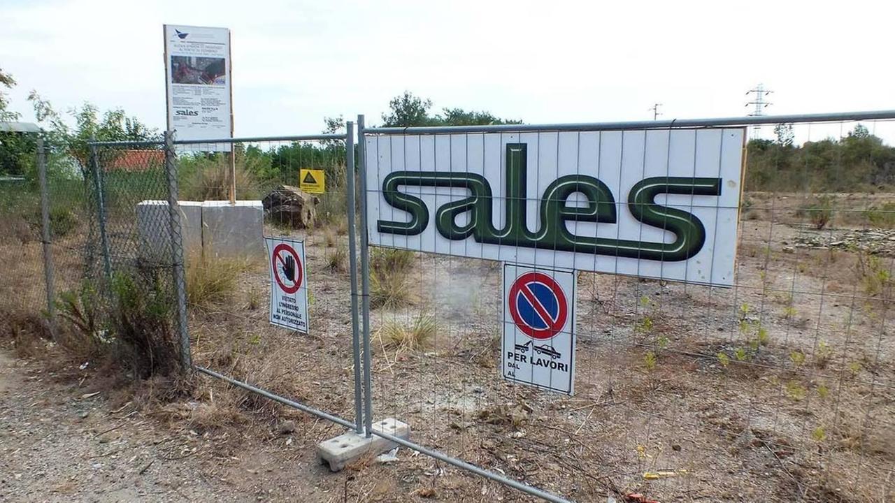 Nuova bretella verso il porto, cantiere Sales in allestimento