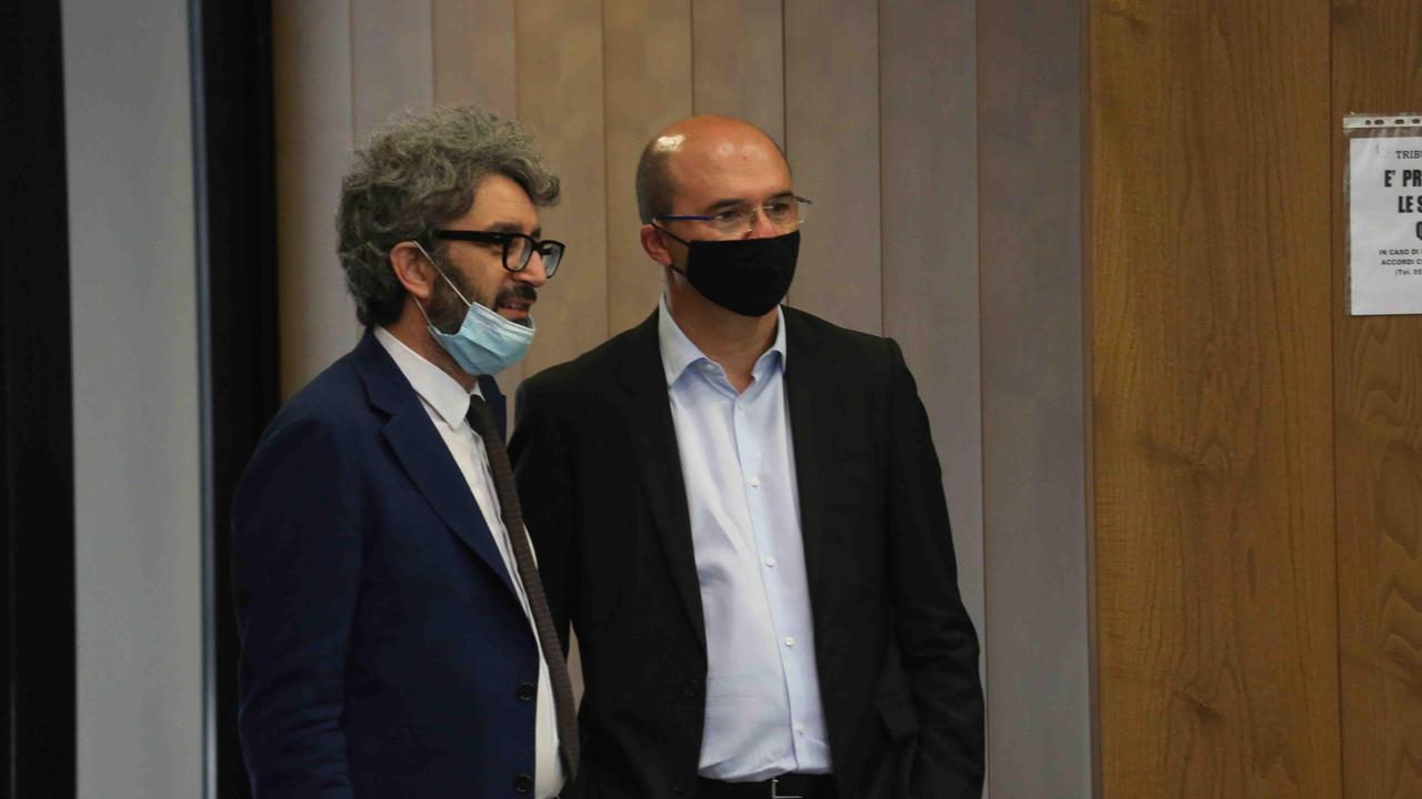 L'assessore Nicola Tria e il sindaco Luca Vecchi