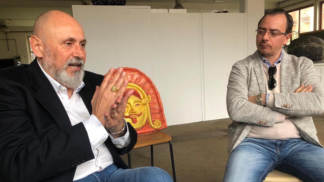 Da sinistra Massimo Di Giacinto, candidato del centrodestra, e Andrea Benini, candidato del centrosinistra (foto Giorgio)