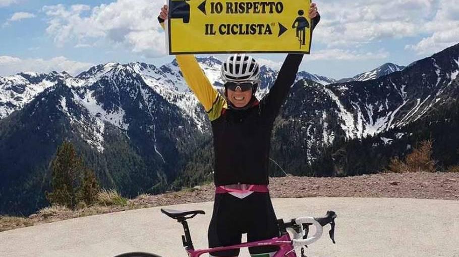 Paola Gianotti testimonial della campagna SalvaCiclista