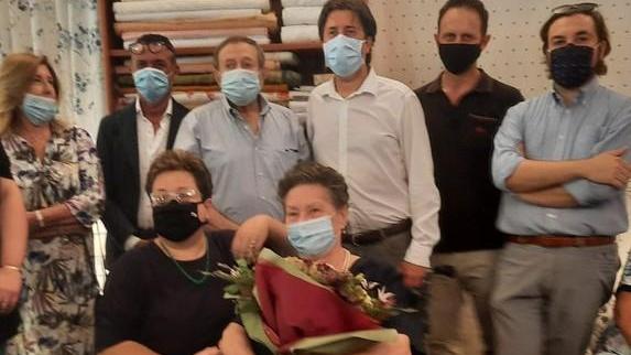Lodi in festa Ieri il brindisi per i 60 anni di tendaggi