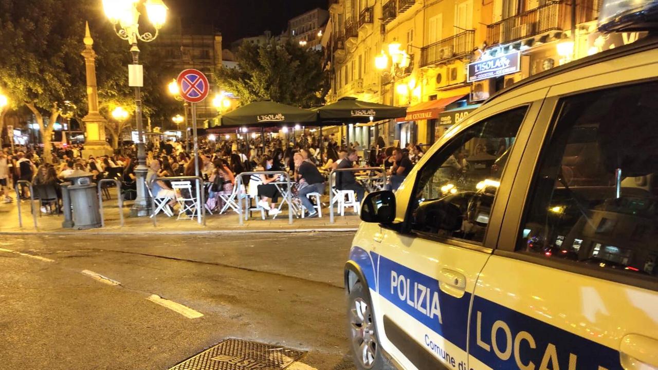 Movida e Covid, a Cagliari controlli serrati della polizia locale 