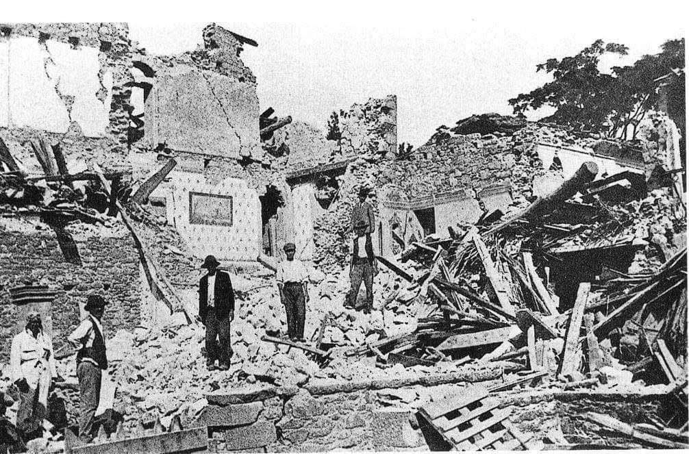 La distruzione del terremoto