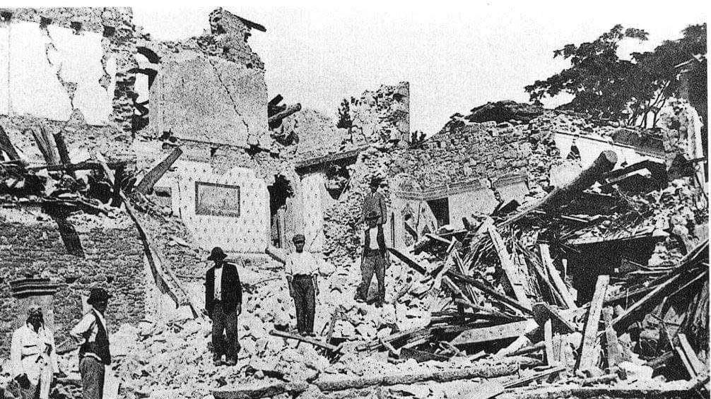 La distruzione del terremoto