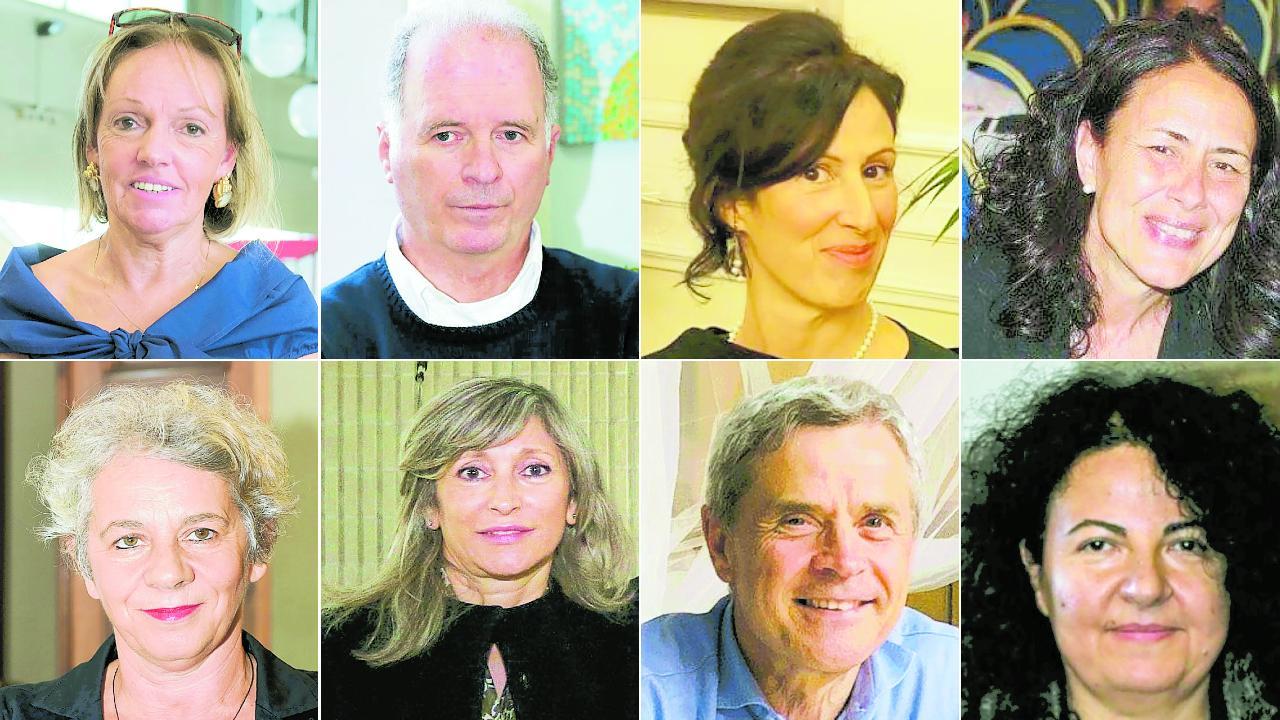 Nella fila in alto, da sinistra: Buonriposi, Fontanelli, Bechelli, Venturi. In basso, da sinistra: Vietina, Giannelli, Testa e Pulina