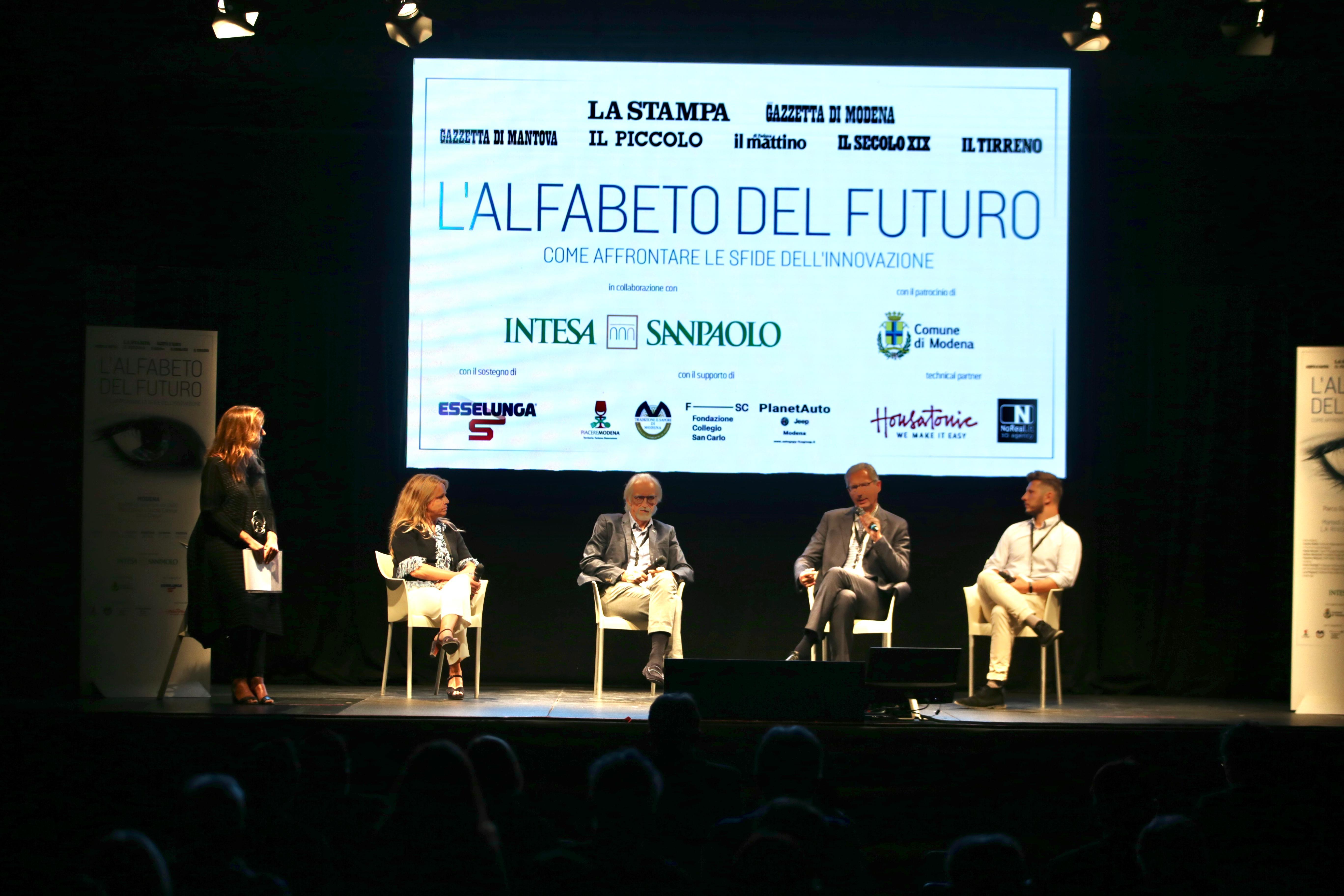 L'Alfabeto del futuro a Modena: le voci dei protagonisti della serata ai Giardini