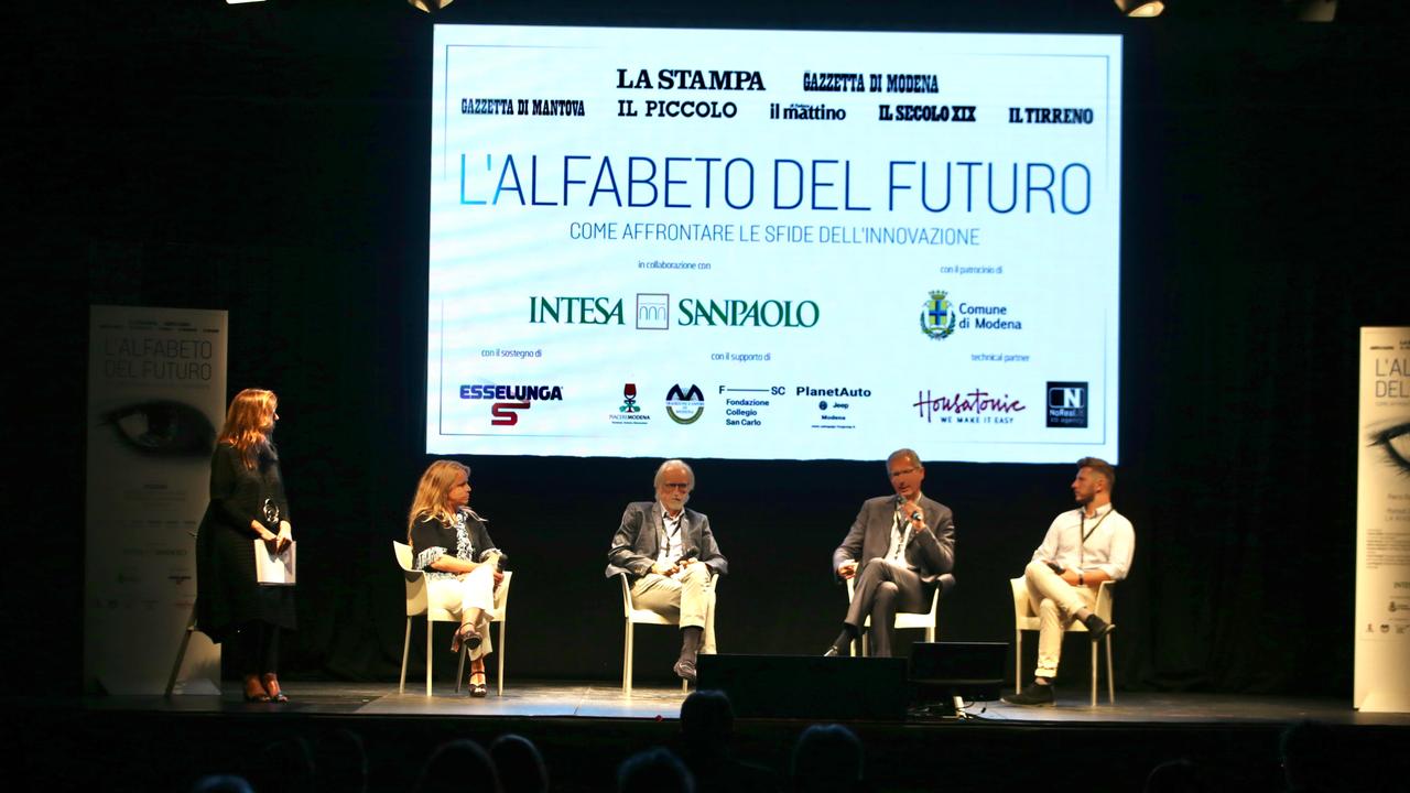 L'Alfabeto del futuro a Modena: le voci dei protagonisti della serata ai Giardini