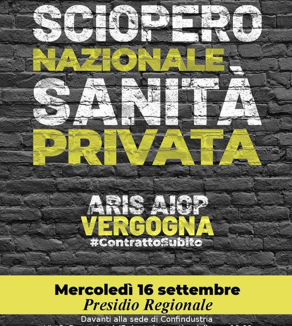 Contratto scaduto e non rinnovato La sanità privata scende in sciopero 