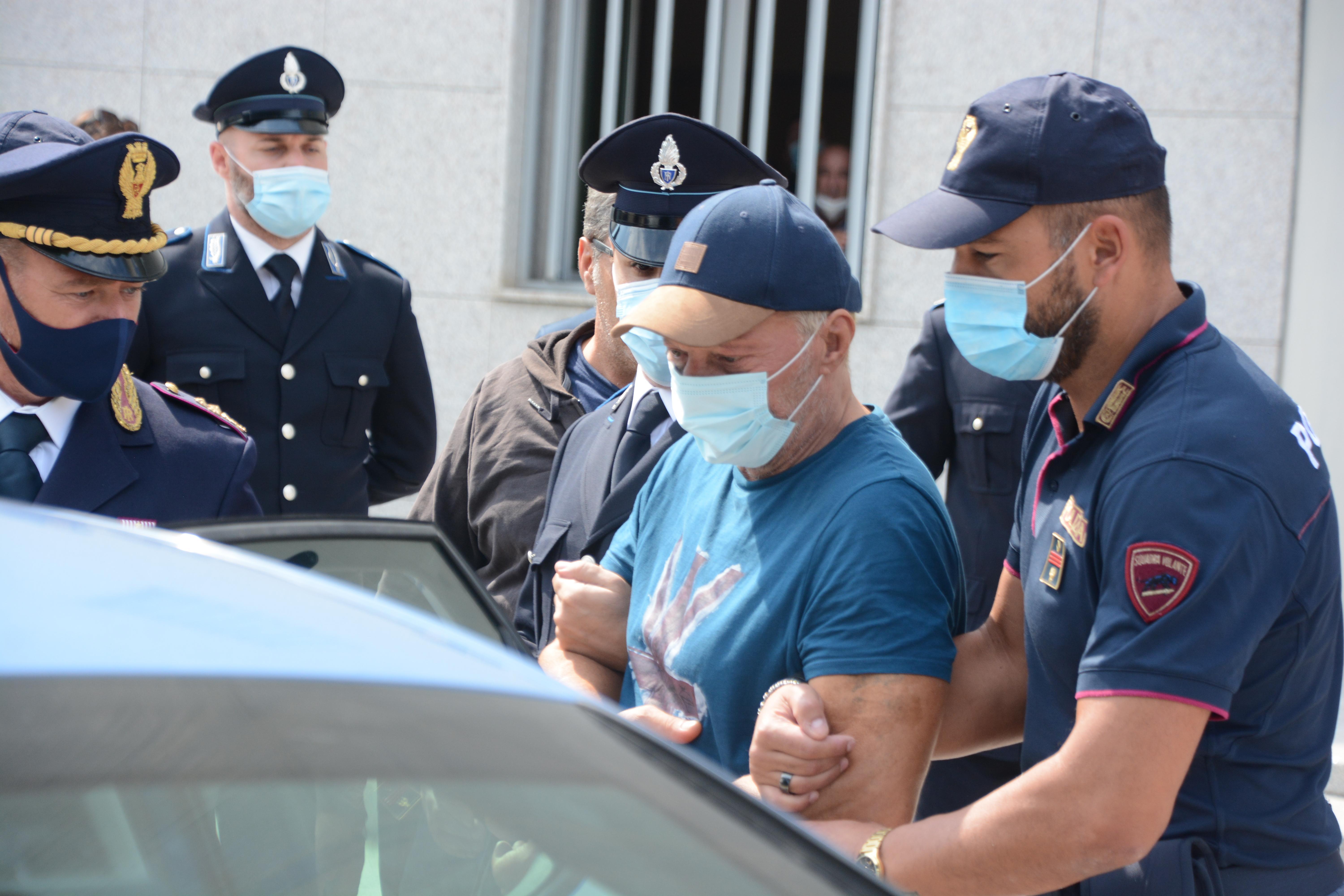 L'arresto di Johnny lo zingaro (foto mauro chessa)